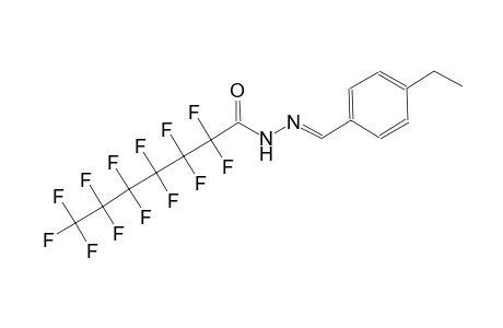 N'-[(E)-(4-ethylphenyl)methylidene]-2,2,3,3,4,4,5,5,6,6,7,7,7-tridecafluoroheptanohydrazide