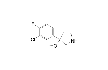 (+)-3-(3-chloro-4-fluorophenyl)-3-methoxypyrrolidine