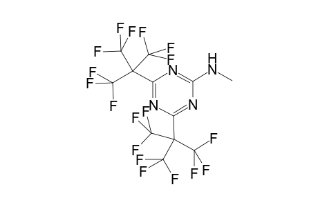 N-Methyl-4,6-bis[2,2,2-trifluoro-1,1-bis(trifluoromethyl)ethyl]-1,3,5-triazin-2-amine