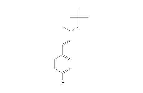 Benzene, 1-fluoro-4-(3,5,5-trimethyl-1-hexenyl)-, (E)-