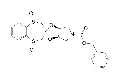 (1S,5S)-Spiro[1,5-benzodithiepane-3,7'-[3'-(benzyloxycarbonyl)-[3]aza[6,8]dioxabicyclo[3.3.0]octane] 1,5-dioxide