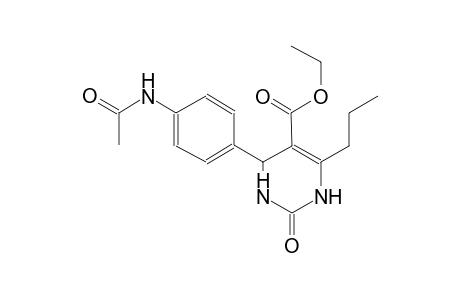 ethyl 4-[4-(acetylamino)phenyl]-2-oxo-6-propyl-1,2,3,4-tetrahydro-5-pyrimidinecarboxylate