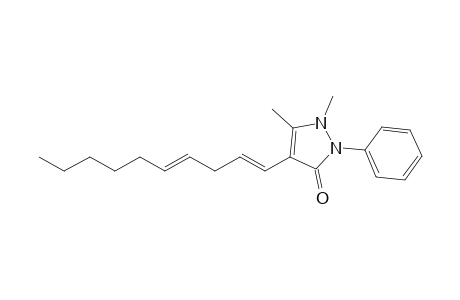 4-[(1E,4E)-deca-1,4-dienyl]-1,5-dimethyl-2-phenyl-3-pyrazolin-3-one