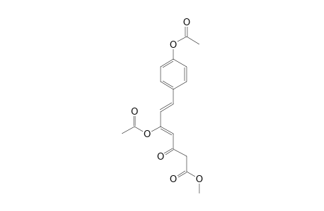 Methyl 5-acetoxy-7-(p-acetoxyphenyl)-3-oxo-4(Z),6(E)-heptadienoate