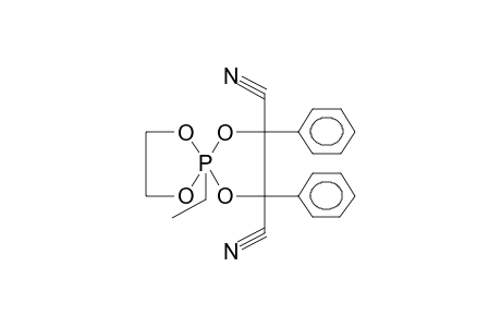 2-ETHYL-2,2-ETHYLENEDIOXY-4,5-DIPHENYL-4,5-DICYANO-1,3,2-DIOXAPHOSPHOLANE