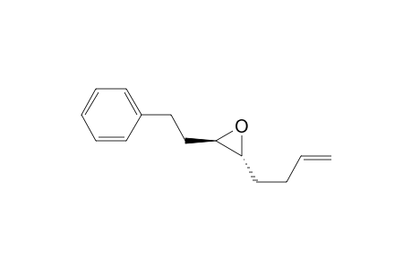 Oxirane, 2-(3-butenyl)-3-(2-phenylethyl)-, trans-