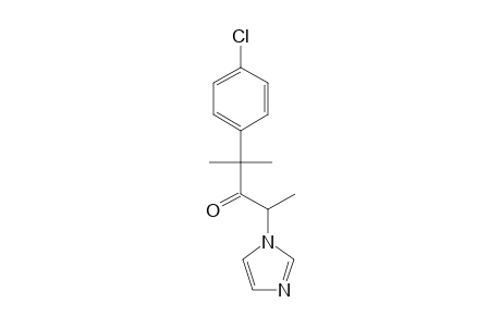 3-Pentanone, 2-(4-chlorophenyl)-4-(1H-imidazol-1-yl)-2-methyl-