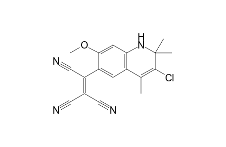 3-Chloro-7-methoxy-6-tricyanovinyl-1,2-dihydro-2,2,4-trimethylquinoline