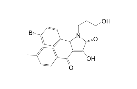 5-(4-bromophenyl)-3-hydroxy-1-(3-hydroxypropyl)-4-(4-methylbenzoyl)-1,5-dihydro-2H-pyrrol-2-one