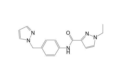1-ethyl-N-[4-(1H-pyrazol-1-ylmethyl)phenyl]-1H-pyrazole-3-carboxamide