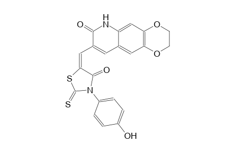 [1,4]dioxino[2,3-g]quinolin-7(6H)-one, 2,3-dihydro-8-[(E)-[3-(4-hydroxyphenyl)-4-oxo-2-thioxo-5-thiazolidinylidene]methyl]-