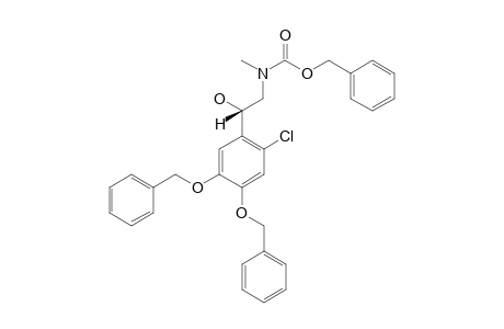 (S)-(PHENYLMETHYL)-N-(2-(2-CHLORO-4,5-DI-(PHENYLMETHOXY)-PHENYL)-2-HYDROXYETHYL)-N-METHYL-CARBAMATE