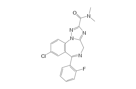8-chloro-N,N-dimethyl-6-(o-fluorophenyl)-4H-s-triazolo[1,5-a][1,4]benzodiazepine-2-carboxamide