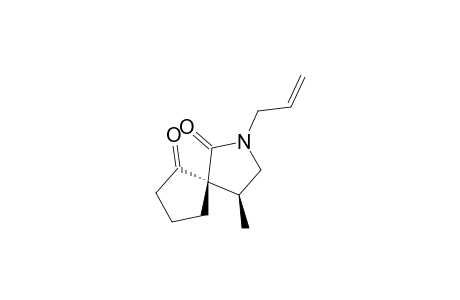 (+-)-2-Allyl-4-methyl-2-azaspiro[4.4]nonan-1,6-dione