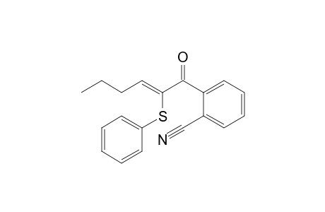 1-(2-Cyanobenzoyl)-1-(phenylthio)pent-1-ene