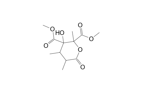 Dimethyl 3-hydroxy-6-oxo-2,4,5-trimethyltetrahydropyran-2,3-dicarboxylate