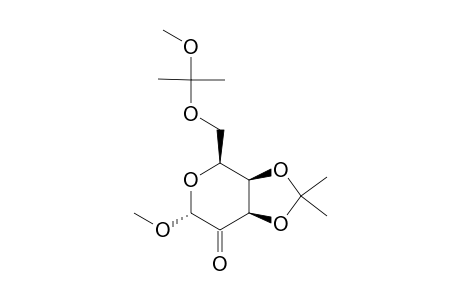 METHYL-3,4-O-ISOPROPYLIDENE-6-O-(1-METHOXY-1-METHYLETHYL)-ALPHA-D-LYXO-HEXOPYRANOSYL-2-ULOSE