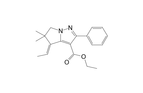 Ethyl 4-Ethylidene-5,5-dimethyl-2-phenyl-5,6-dihydro-4H-pyrrolo-[1,2-b]pyrazole-3-carboxylate