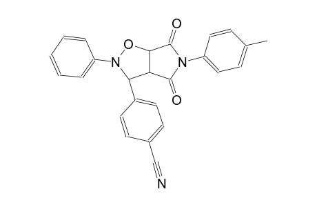 4-[5-(4-methylphenyl)-4,6-dioxo-2-phenylhexahydro-2H-pyrrolo[3,4-d]isoxazol-3-yl]benzonitrile