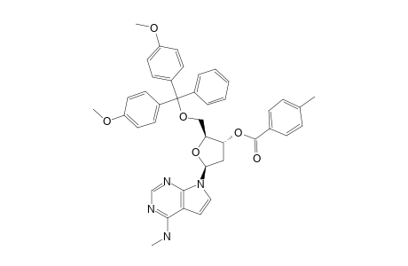 7-[2'-DEOXY-5'-O-(4,4'-DIMETHOXYTRITYL)-BETA-D-ERYTHRO-PENTOFURANOSYL-4-(METHYLAMINO)-1H-PYRROLO-[2,3-D]-PYRIMIDINE