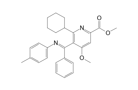 Methyl 4-Methoxy-6-(cyclohexyl)-5-[.alpha.-(4-methylphenyl)iminobenzyl]pyridine-2-carboxylate