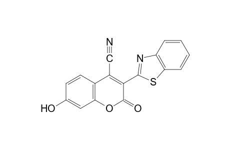3-(2-benzothiazolyl)-7-hydroxy-2-oxo-2H-1-benzopyran-4-carbonitrile