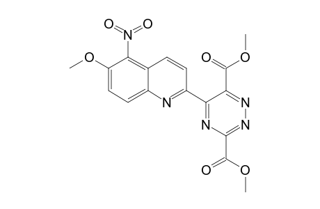 dimethyl 5-(6-methoxy-5-nitroquinolin-2-yl)-1,2,4-triazine-3,6-dicarboxylate