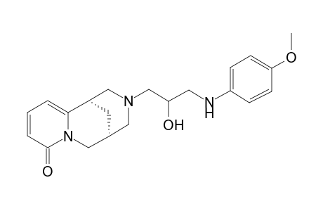3-[2-hydroxy-3-(4-methoxy-phenylamino)-propyl]-1,2,3,4,5,6-hexahydro-1,5-methano-pyrido[1,2-a][1,5]diazocin-8-one