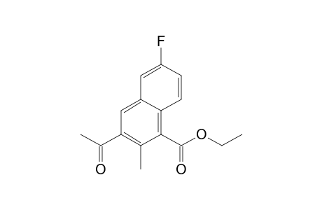 Ethyl 3-ethanoyl-6-fluoro-2-methyl-1-naphthoate