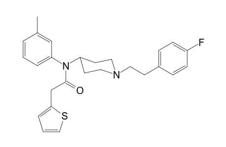 N-(1-[2-(4-Fluorophenyl)ethyl]piperidin-4-yl)-N-(3-methylphenyl)thiophene-2-acetamide