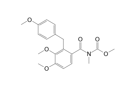Methyl N-[3,4-dimethoxy-2-[(4-methoxyphenyl)methyl]benzoyl]-N-methyl-carbamate