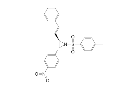 N-Tosyl-2-(p-nitrophenyl)-3-(trans-.beta.-phenylvinyl)aziridine