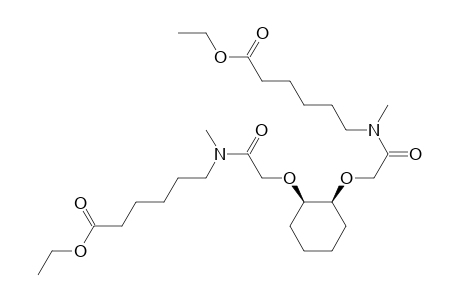 Hexanoic acid, 6,6'-[1,2-cyclohexanediylbis[oxy(1-oxo-2,1-ethanediyl)(methylamino)]]bis-, diethyl ester, cis-
