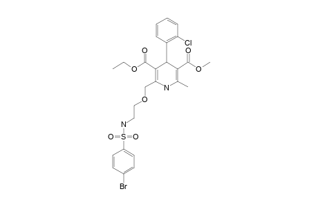 3-ETHYL-5-METHYL-2-[[2-(4-BROMOPHENYLSULFONAMIDO)-ETHOXY]-METHYL]-4-(2-CHLOROPHENYL)-1,4-DIHYDROPYRIDINE-3,5-DICARBOXYLATE