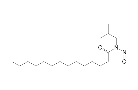 Tetradecanamide, N-(2-methylpropyl)-N-nitroso-