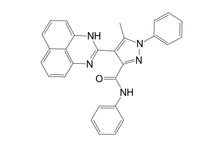 2-[1-Phenyl-3-phenylcarbamoyl-5-methylpyrazol-4-yl]-perimidine