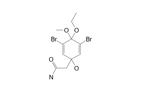 2-(3,5-DIBROMO-4-ETHOXY-1-HYDROXY-4-METHOXY-2,5-CYCLOHEXADIEN-1-YL)-ETHANAMIDE