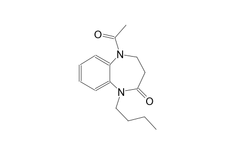 2H-1,5-benzodiazepin-2-one, 5-acetyl-1-butyl-1,3,4,5-tetrahydro-