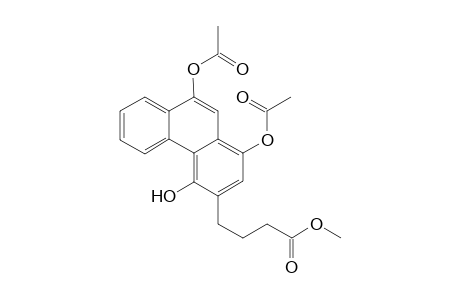 Methyl -4-(1'-hydroxy-4',9'-diacetoxy-2'-phenanthryl)butanoate