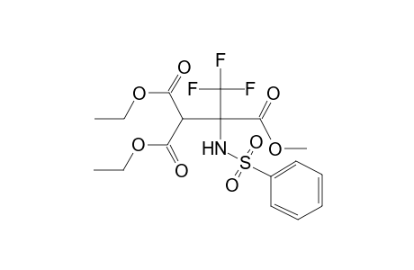 1,1-Diethyl 2-methyl 3,3,3-trifluoro-2-[(phenylsulfonyl)amino]-1,1,2-propanetricarboxylate