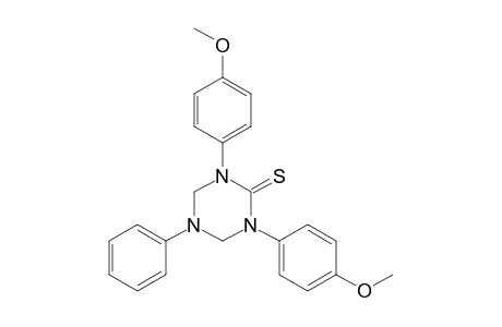1,3-Bis(4-methoxyphenyl)-5-phenyl-1,3,5-triazinane-2-thione