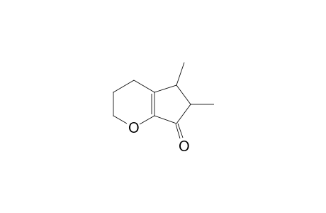 5,6-Dimethyl-3,4,5,6-tetrahydro-2H-cyclopenta[b]pyran-7-one