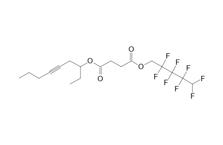 Succinic acid, 2,2,3,3,4,4,5,5-octafluoropentyl non-5-yn-3-yl ester