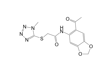 N-(6-acetyl-1,3-benzodioxol-5-yl)-2-[(1-methyl-1H-tetraazol-5-yl)sulfanyl]acetamide