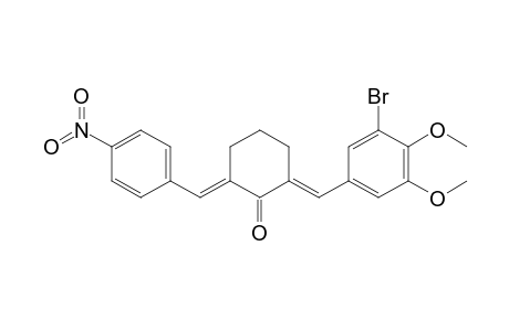 2-(3-Bromo-4,5-dimethoxybenzylidene)-6-(4-nitrobenzylidene)cyclohexanone
