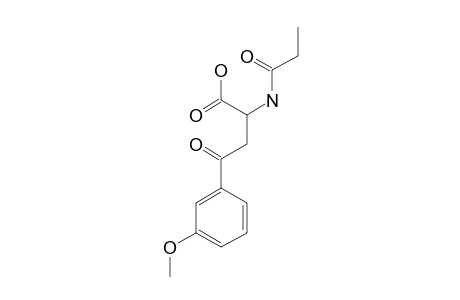 2-PROPIONAMIDO-4-(3-METHOXYPHENYL)-4-OXOBUTYRIC-ACID