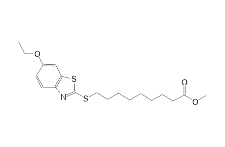 nonanoic acid, 9-[(6-ethoxy-2-benzothiazolyl)thio]-, methyl ester