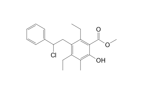 Methyl 5-(2-Chloro-2-phenylethyl)-4,6-diethyl-3-methylsalicylate