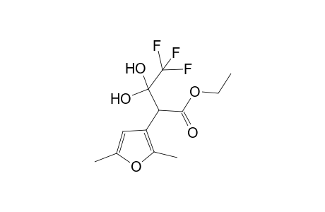 Ethyl 2-(2,2,2-trifluoro-1,1-dihydroxyethyl-3-furanacetate