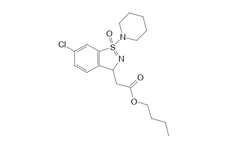 Butyl 2-[6-chloro-1-oxido-1-(piperidin-1-yl)-3H-1.lambda.4-benzo[d]isothiazol-3-yl]acetate